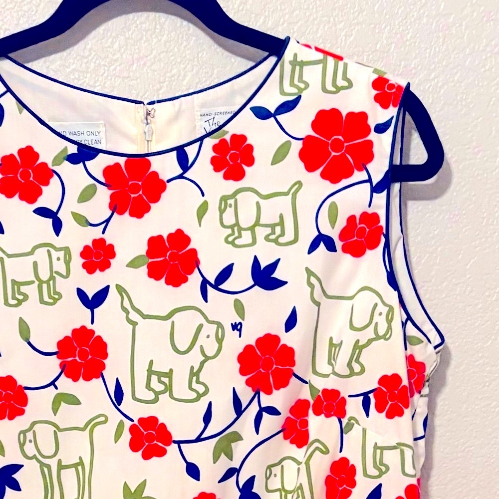 The Vested Gentress Vintage Floral Dog Dress Sz 14
